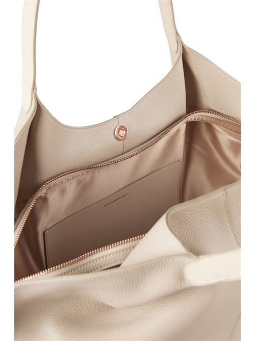 Borsa donna Rachel Large in pelle bottalata avorio scuro Alexander Smith | ABBCRCWL-B151AVORIO